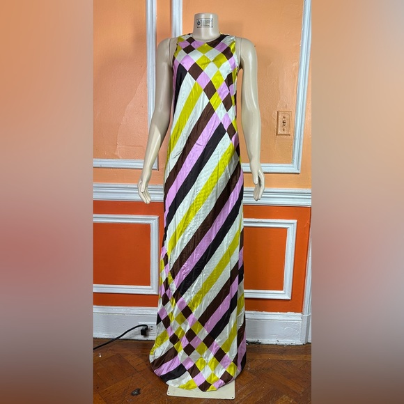 LELA ROSE 
Striped Bias Gown - Picture 1 of 12
